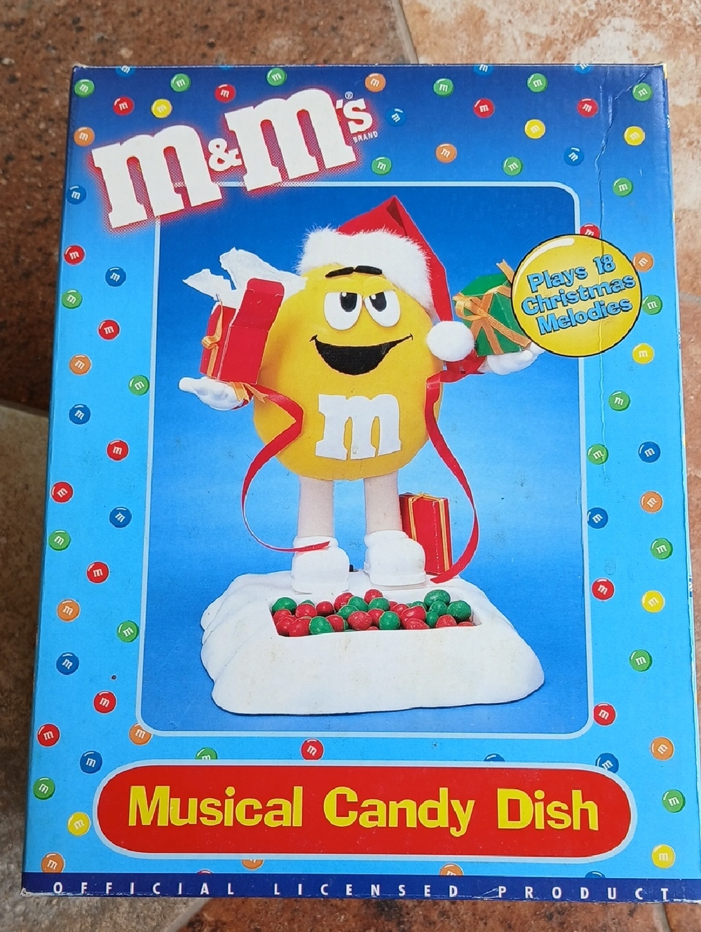 M&M'S Yellow Holiday Musical Candy Dish